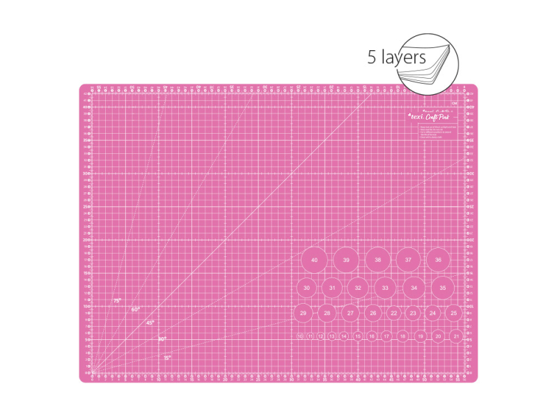 podložka na patchwork Texi Pink 60x45cm