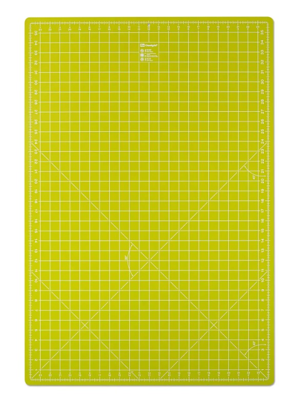 Oboustranná řezací podložka 600x900mm/23x35 inch, světle zelená-1