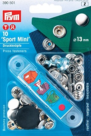 druk stiskací Sport Mini 13mm stříbrný 10ks-1