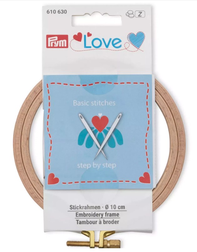 Vyšívací bukový kruh 10 cm Prym Love-2