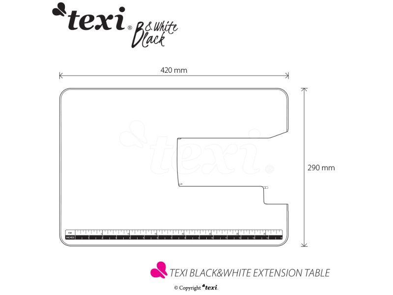 přídavný quiltovací stolek pro TEXI BLACK&WHITE-2