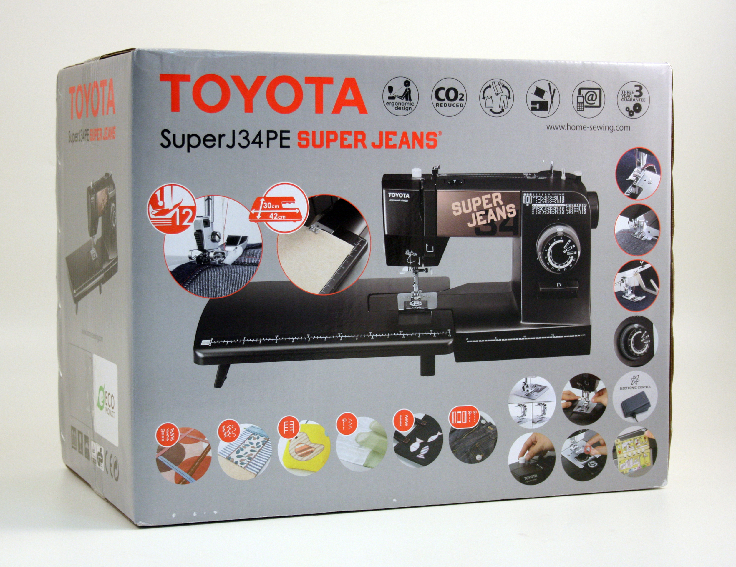 šicí stroj Toyota Super Jeans 34PE + stolek-3