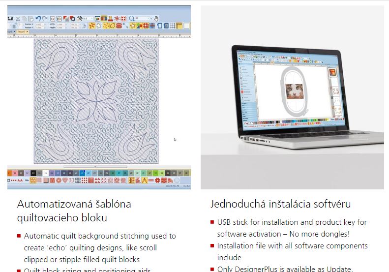 vyšívací software Bernina Designer Plus 8-8