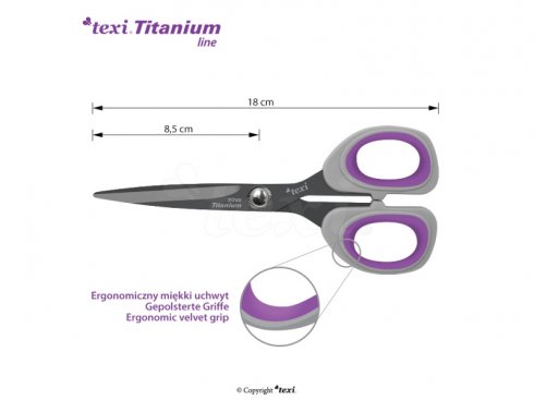 titanové nůžky 18cm