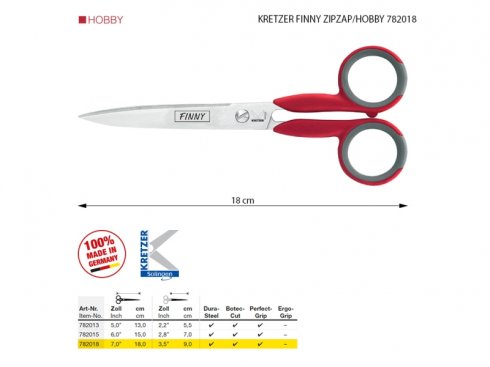 krejčovské nůžky Solingen ZIPZAP 18cm