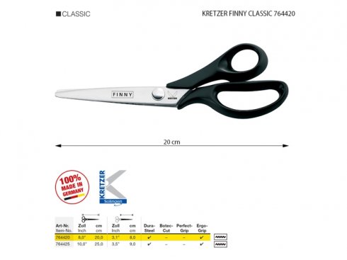 entlovací nůžky KRETZER FINNY CLASSIC 764420