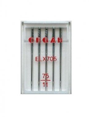 jehly pro coverlock Organ ELx705 75-5ks chromované