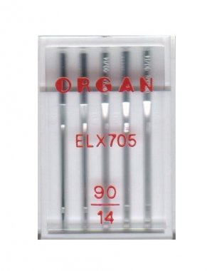 jehly pro coverlock Organ ELx705 90-5ks chromované