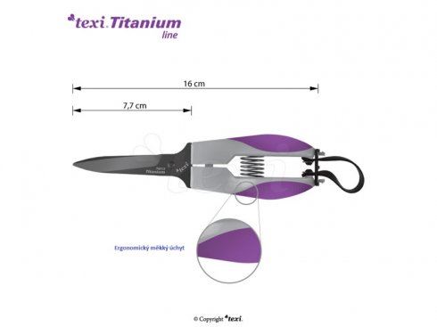 krejčovské cvakačky titanium Ti613 - 16cm (6 1/3