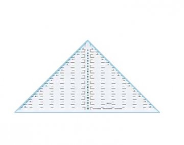 patchworkové pravítko - trojúhelník 1/4 12palců