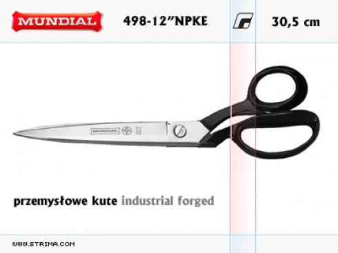 krejčovské nůžky Mundial 498-12 NPKE