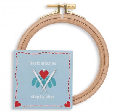 Vyšívací bukový kruh 10 cm Prym Love