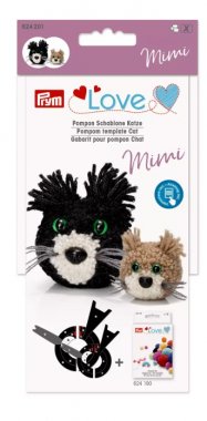 Šablony na zvířecí bambulky -  kočka Mimi Prym Love