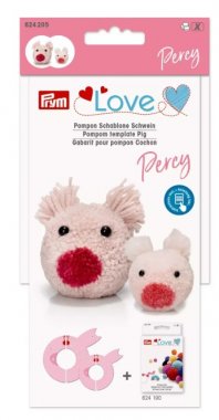 Šablony na zvířecí bambulky -  prase Percy Prym Love