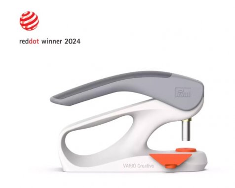 VARIO Creative Tool ruční lis, barva šedá/oranžová Prym 390 906