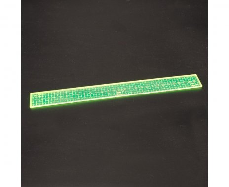 Patchworkové pravítko - 3x30 cm - fluo