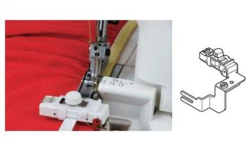 Vodič pro všívání gumy pro overlock Janome 204D, 990D, 744D