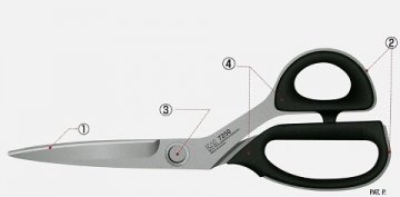 profesionální krejčovské nůžky KAI N 7250 250mm-